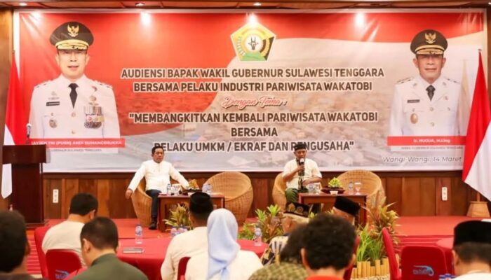 Wagub Sultra Gelar Audiensi dengan Pelaku Industri Pariwisata Wakatobi