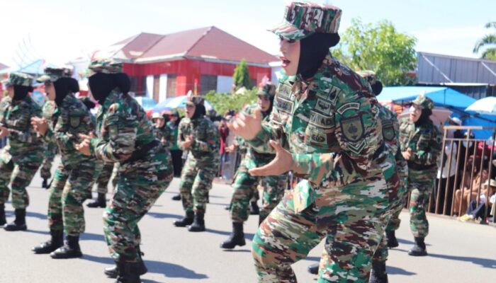Persit Kodim 1412/Kolaka Meriahkan Lomba Gerak Jalan HUT RI ke-80