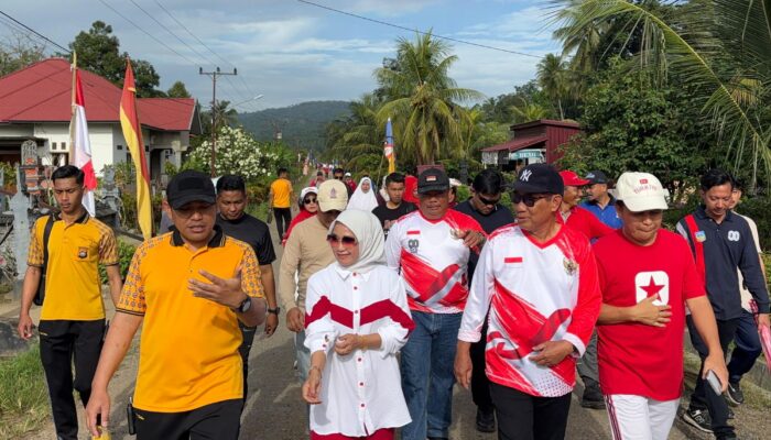 Polres Koltim Kawal Jalan Santai Kerukunan Umat Beragama dalam Memperingati HUT RI ke-80
